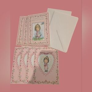 Hallmark Pink and White Valentine's Card Set